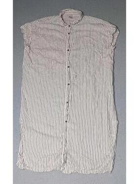 Calia Linen Blend Swim Cover Up Dress Womens Size XXL Black And White Yucatan...